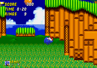 Super Tails in Sonic the Hedgehog 2 background