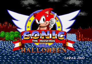 Red Sonic The Hedgehog Halloween background