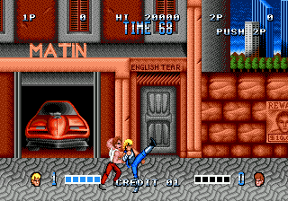Double Dragon (USA, Europe) background