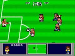Nekketsu Koukou Dodgeball Bu - Soccer Hen MD (Japan) background