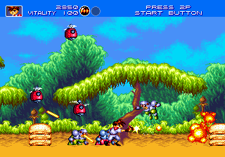 Gunstar Heroes (USA) background