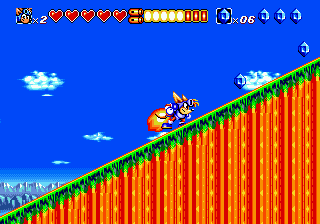 Sparkster (Europe) background