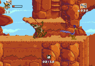 Desert Demolition Starring Road Runner and Wile E. Coyote (USA, Europe) background