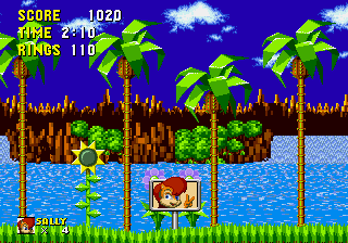 Sally Acorn in Sonic the Hedgehog background