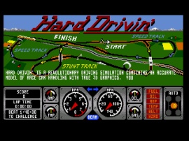 Hard Drivin' (World) background