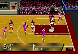 NBA Pro Basketball '94 (Japan) background