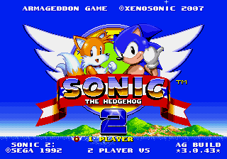 Sonic 2 Armageddon Game background