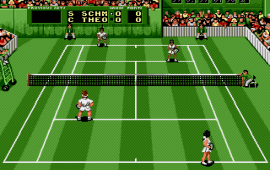 Pete Sampras Tennis (USA, Europe) (J-Cart) background