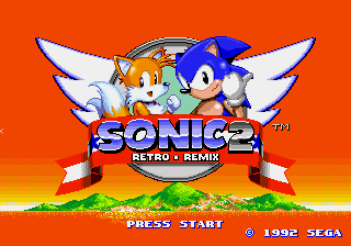 Sonic 2 Retro Remix background