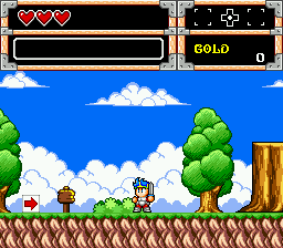 Wonder Boy in Monster World (USA, Europe) background