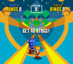 Sonic 2 except the music goes as fast as you do background