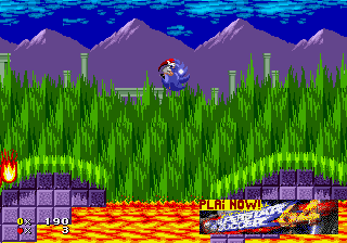 Sonic 1 published by EA background