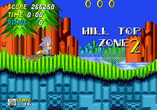 Silver in Sonic 2 background