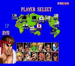 Street Fighter II - Champion Edition (Jul 30, 1993 prototype) background