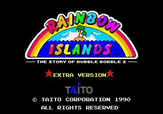 Rainbow Islands Extra (Japan) background
