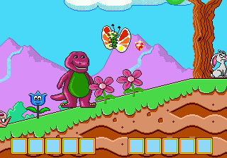 Barney's Hide & Seek Game (USA) background