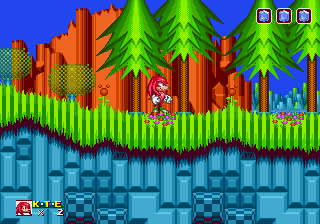 Knuckles' Emerald Hunt background