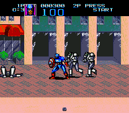 Captain America and the Avengers (Europe) background