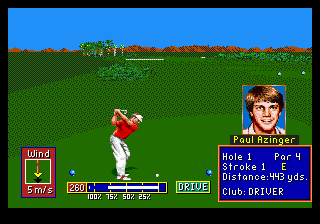 PGA Tour Golf II (Japan) background