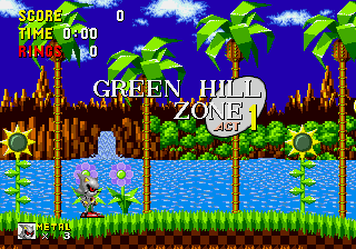 Chrome Metal Sonic The Hedgehog background