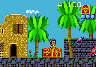 Alex Kidd in the Enchanted Castle (Europe) background