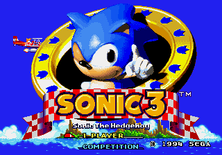 Sonic The Hedgehog 3 Limited Edition (1994-04-08) background
