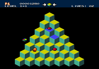 Mega Q*bert background