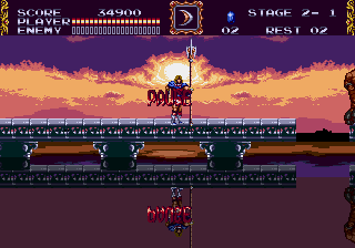 Castlevania Bloodlines Enhanced Colors background
