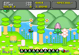 Super Fantasy Zone (Europe) background