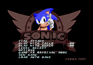 Sonic The Hedgehog Open Source Project 0.07 background