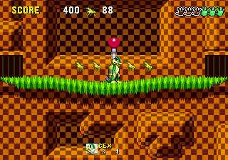 Gex The Gecko in Sonic 1 background