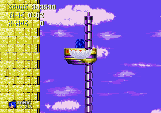 Modern Sonic In Sonic 3 background