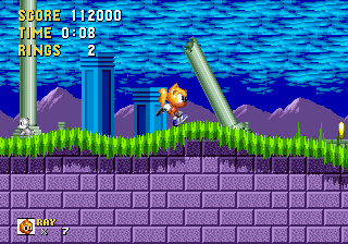 Ray in Sonic 1 background