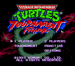 Teenage Mutant Ninja Turtles - Tournament Fighter - Playable Bosses background