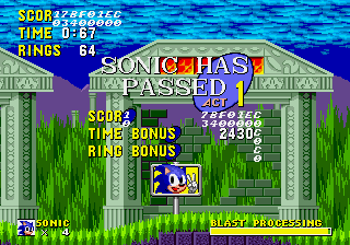 Sonic 1 Blastless background