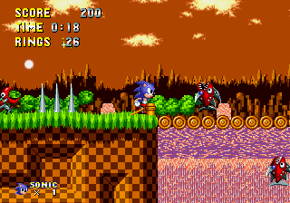 Sonic 1 Encore Mode background