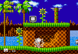 White Sonic 1 background
