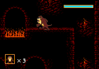 Taz in Escape from Mars (USA) background