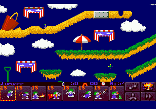 Lemmings 2 - The Tribes (Europe) background