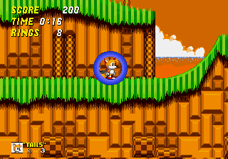 Sonic 2 Encore with Hyper Sonic background