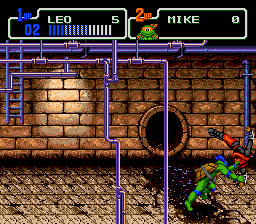 Teenage Mutant Ninja Turtles - Return of the Shredder (Japan) background