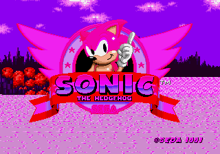 Sonic 1 Valentines Day Edition background