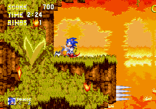 Sonic 3 Hadouken background